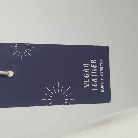 Vegan Eco Leather Tobacco Brown Corset Top w Back Zipper - Picture 3 of 12